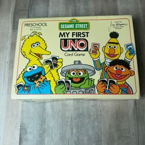 Vintage Sesame Street My First Uno Game 1989 99% Complete with Box